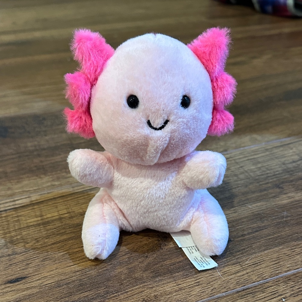 Pink Axolotl Stuffed Animal Plush Toy